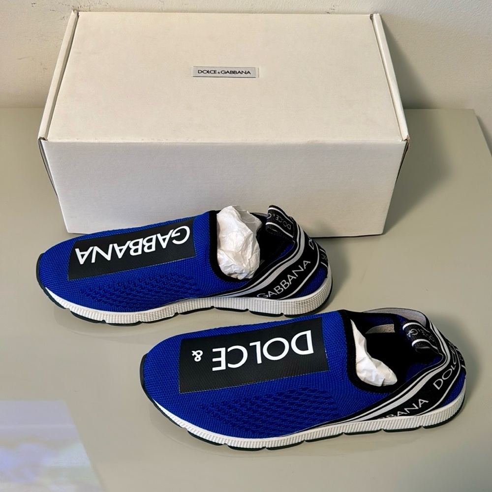 Dolce & Gabbana Kids
Sorrento logo-tape slip-on sneakers 35 - Picture 2 of 4